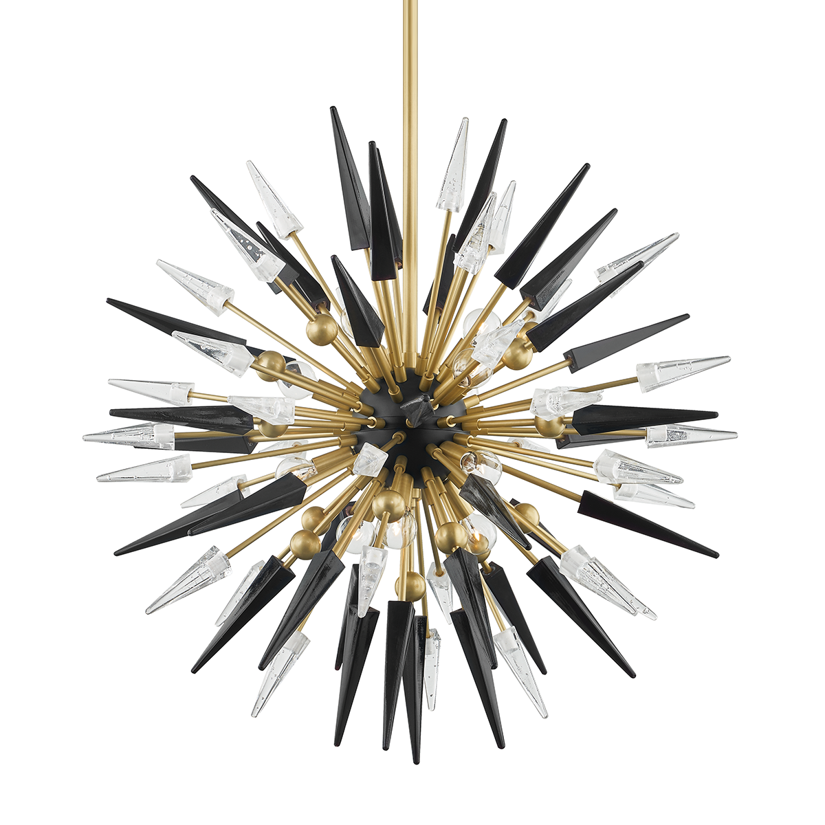 Sparta 12 Light Chandelier-Hudson Valley-HVL-9031-AGB-ChandeliersAged Brass-1-France and Son