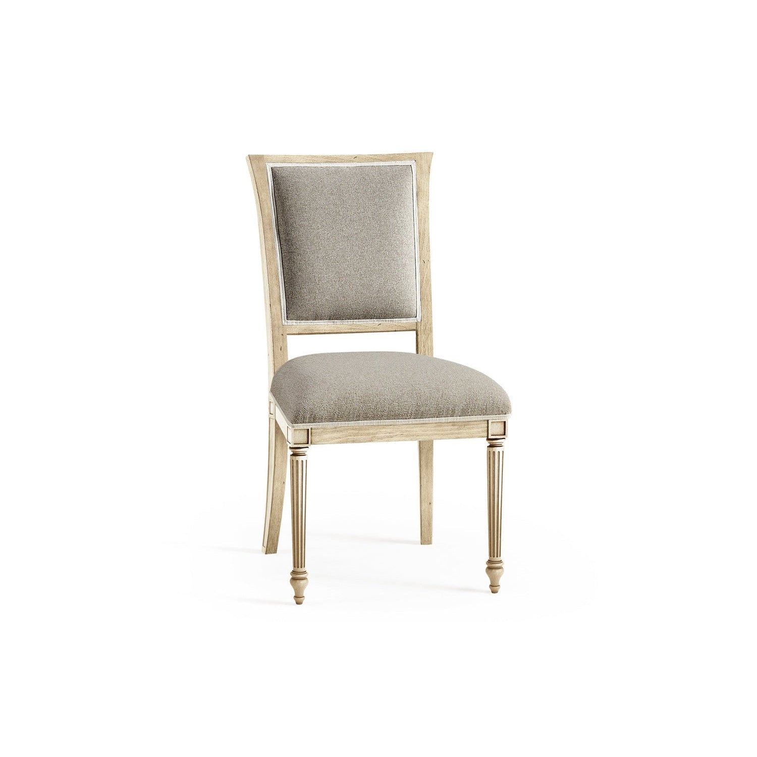 Flare Uph. Side Chair Flared Top-Jonathan Charles-JCHARLES-003-2-130-STO-Dining ChairsTeak-6-France and Son