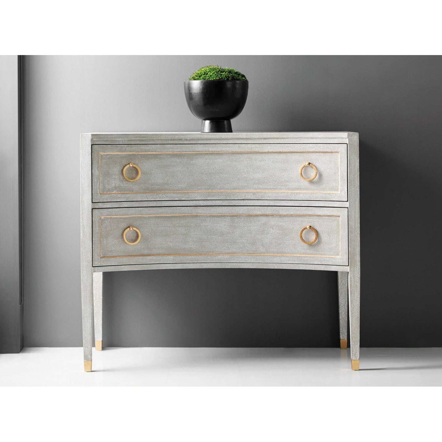 Gustavain Concave Two Drawer Commode-Modern History-MODERN-MH957F01-Dressers-1-France and Son