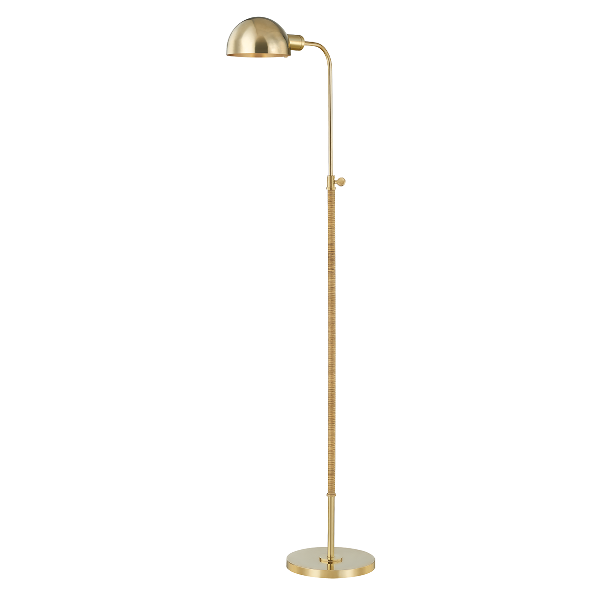 Devon 1 Light Floor Lamp-Hudson Valley-HVL-MDSL521-AGB-Floor Lamps-1-France and Son