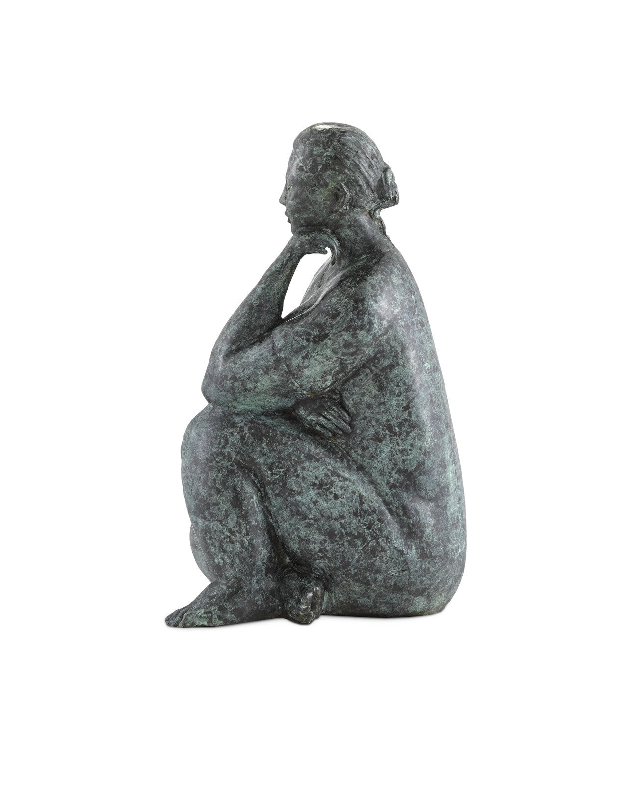 Lady Meditating Bronze