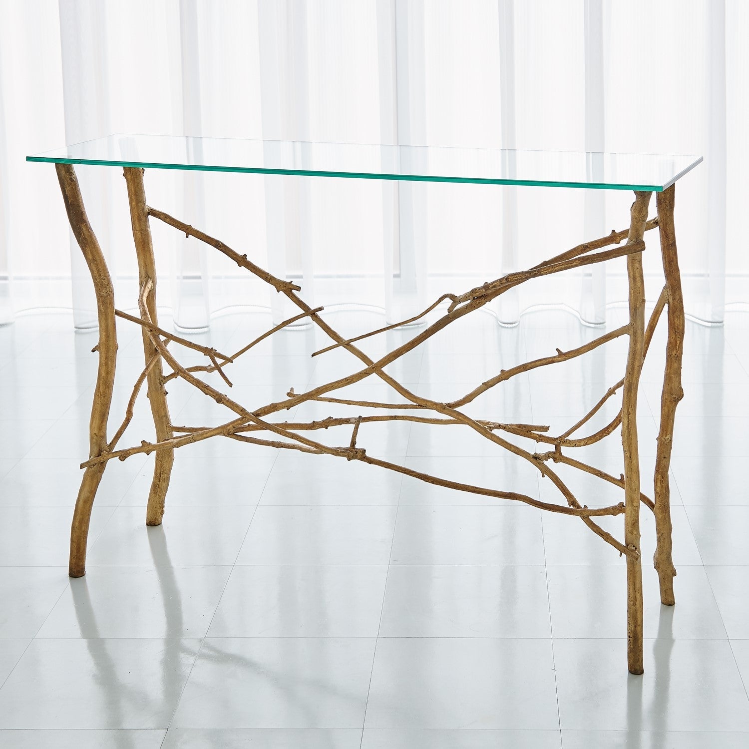 Twig Console - Gold Leaf-Global Views-GVSA-7.80566-Console Tables-1-France and Son