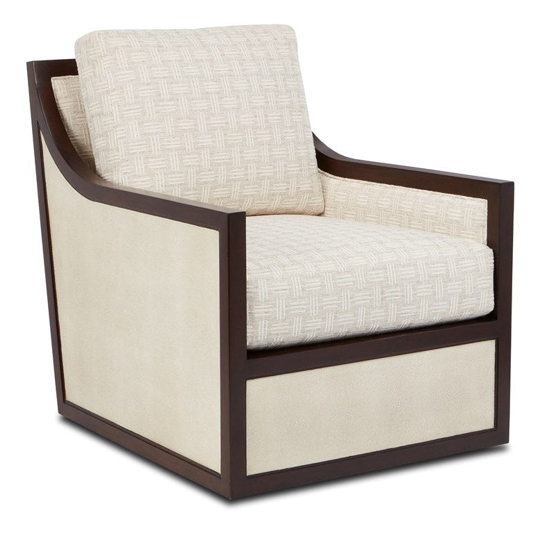Evie Bone Swivel Chair-Currey-CURY-7000-0432-Lounge Chairs-1-France and Son