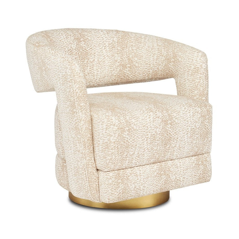 Maren Wild Natural Swivel Chair-Currey-CURY-7000-0562-Lounge Chairs-1-France and Son
