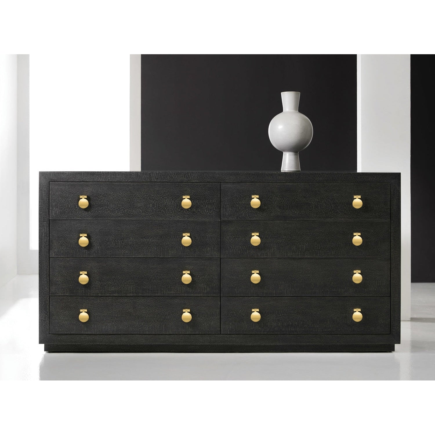 Mirage Dresser-Modern History-MODERN-MH1114F02-DressersBlack Lacewood Veneer-2-France and Son