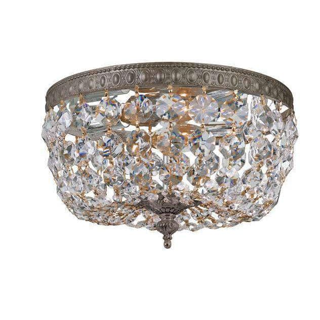 2 Light Ceiling Mount-Crystorama Lighting Company-CRYSTO-710-EB-CL-MWP-Flush MountsBronze-Clear Crystal-4-France and Son