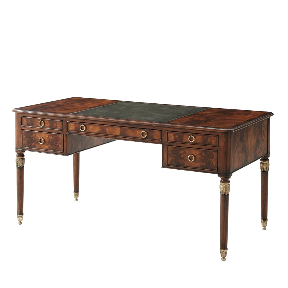 Missives to a Friend Writing Table-Theodore Alexander-THEO-7105-133AN-Desks-1-France and Son