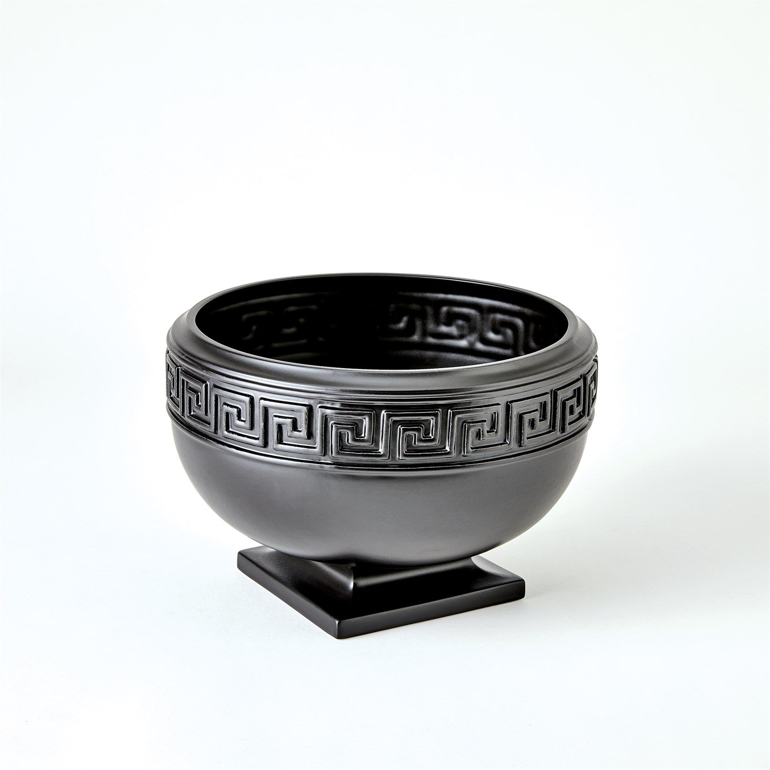 Greek Key Vase-Global Views-GVSA-1.10882-VasesBlack - Medium-3-France and Son