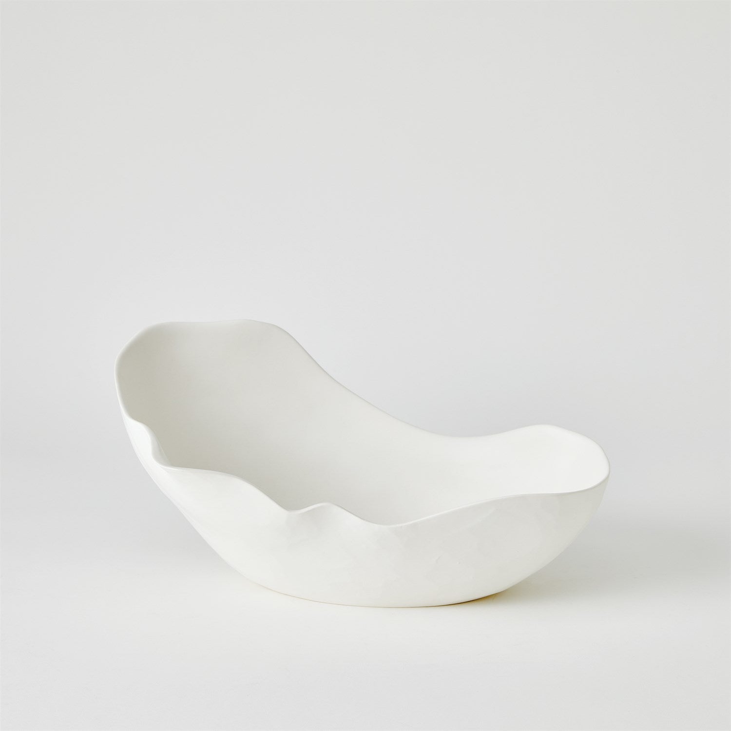 Horn Bowl - Matte White-Global Views-GVSA-1.10889-BowlsMedium-Matte White-3-France and Son