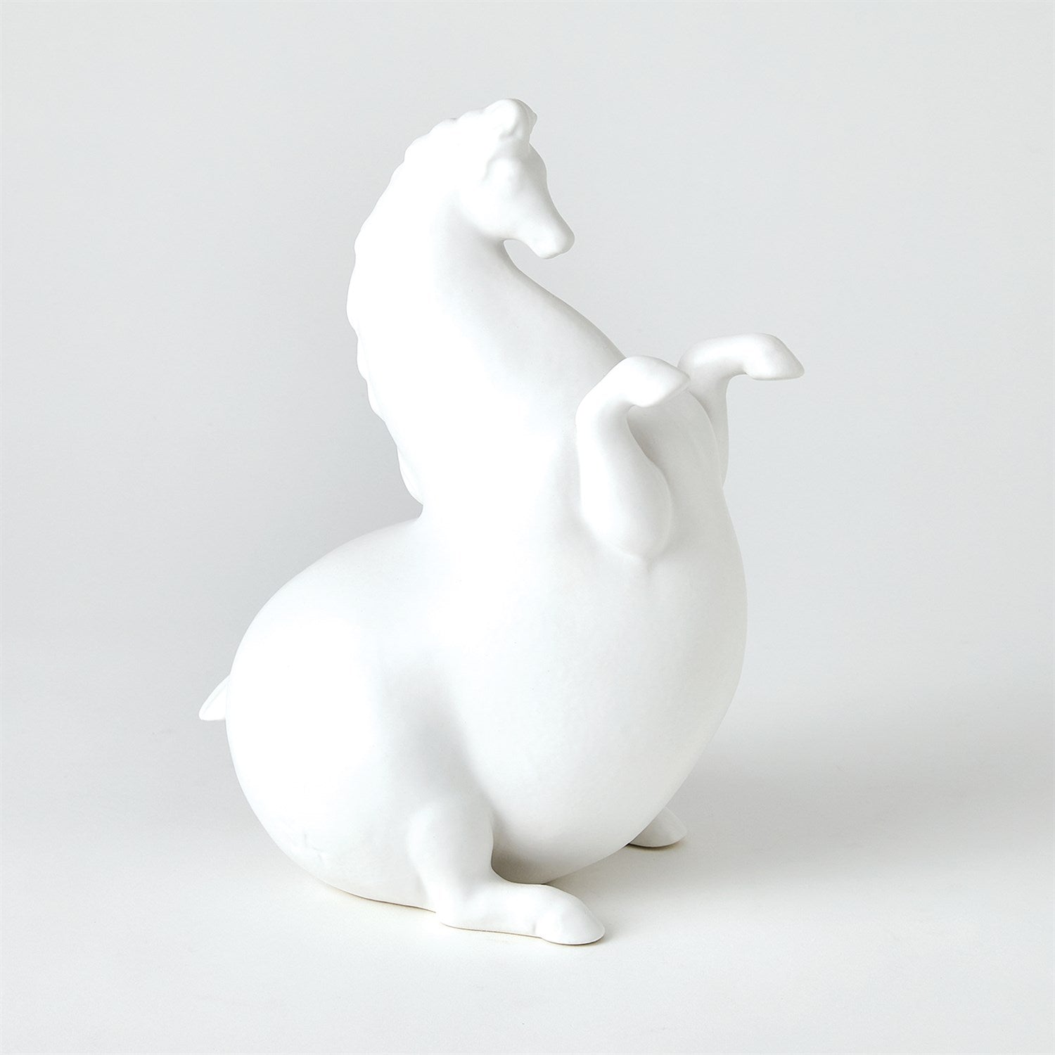 Horse Collection-Global Views-GVSA-1.10916-Decorative ObjectsMatte White-Andalusian Horse-7-France and Son