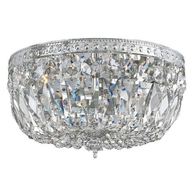 3 Light Ceiling Mount-Crystorama Lighting Company-CRYSTO-712-CH-CL-MWP-Flush MountsChrome-Clear Crystal-3-France and Son