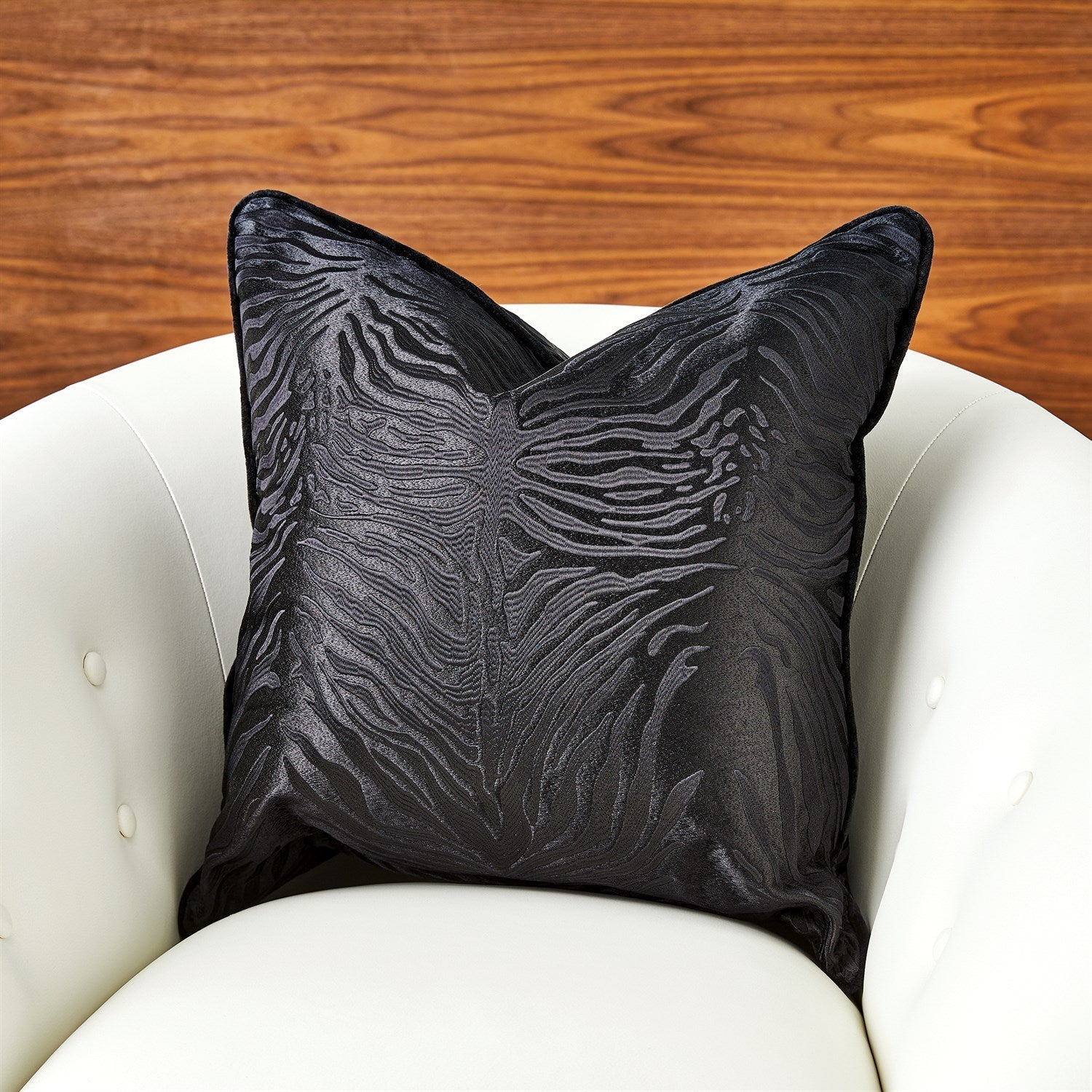 Zebra Pillow-Global Views-GVSA-9.93817-PillowsWhite Black-4-France and Son