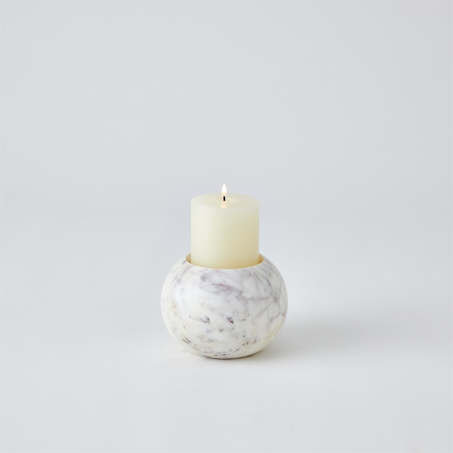 Globe Candle Holder-Global Views-GVSA-7.91549-Candle HoldersWhite-1-France and Son