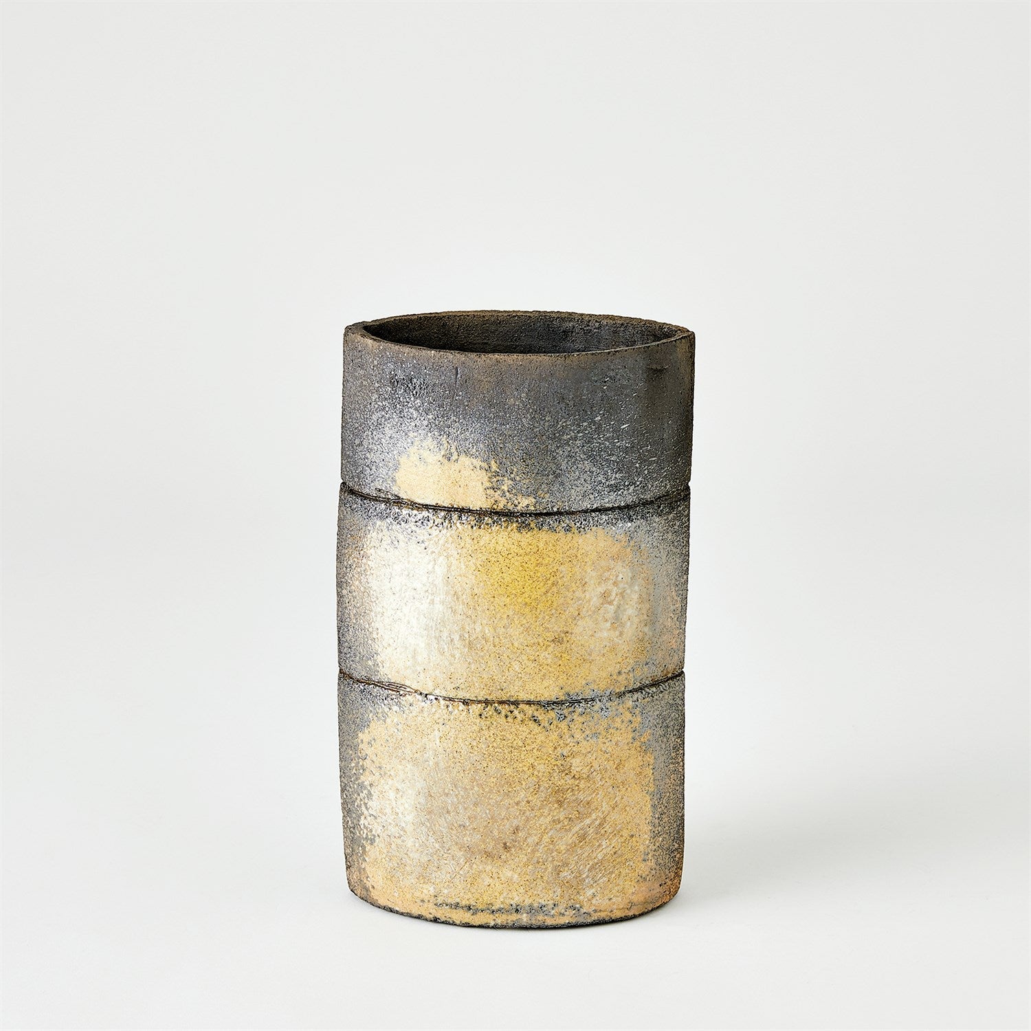 Stacked Vase-Global Views-GVSA-7.10553-VasesOchre-Small-9-France and Son