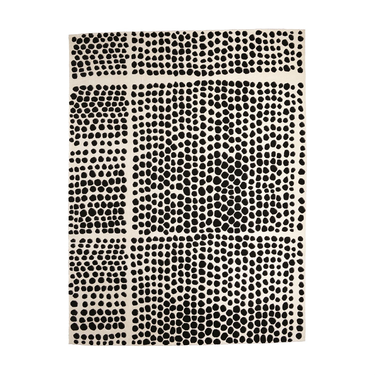 Graffiti Rug-White/Black-11' x 14'-Global Views-GVSA-7.91513-Rugs-1-France and Son