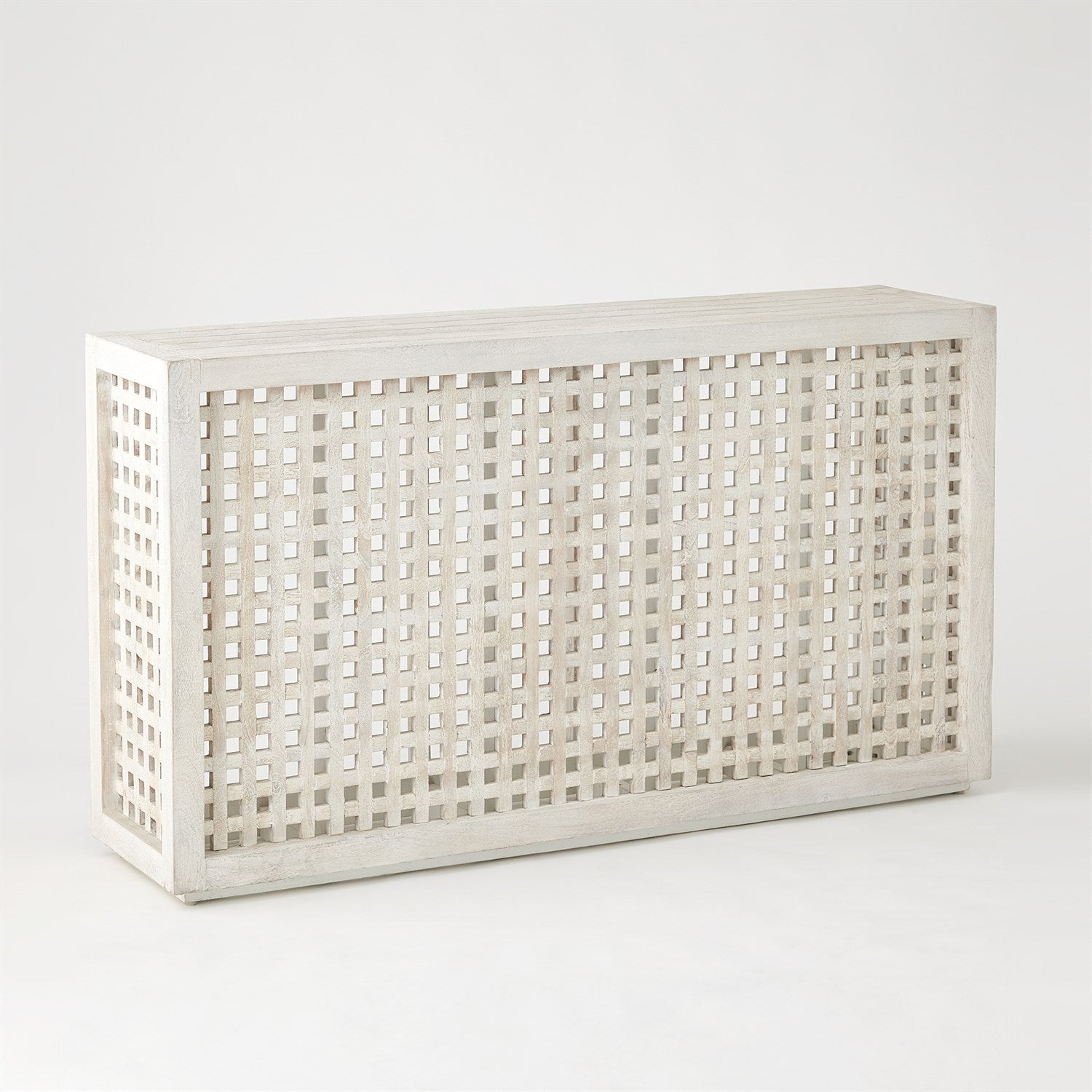 Driftwood Lattice Console-Global Views-GVSA-7.90354-Console Tables-1-France and Son