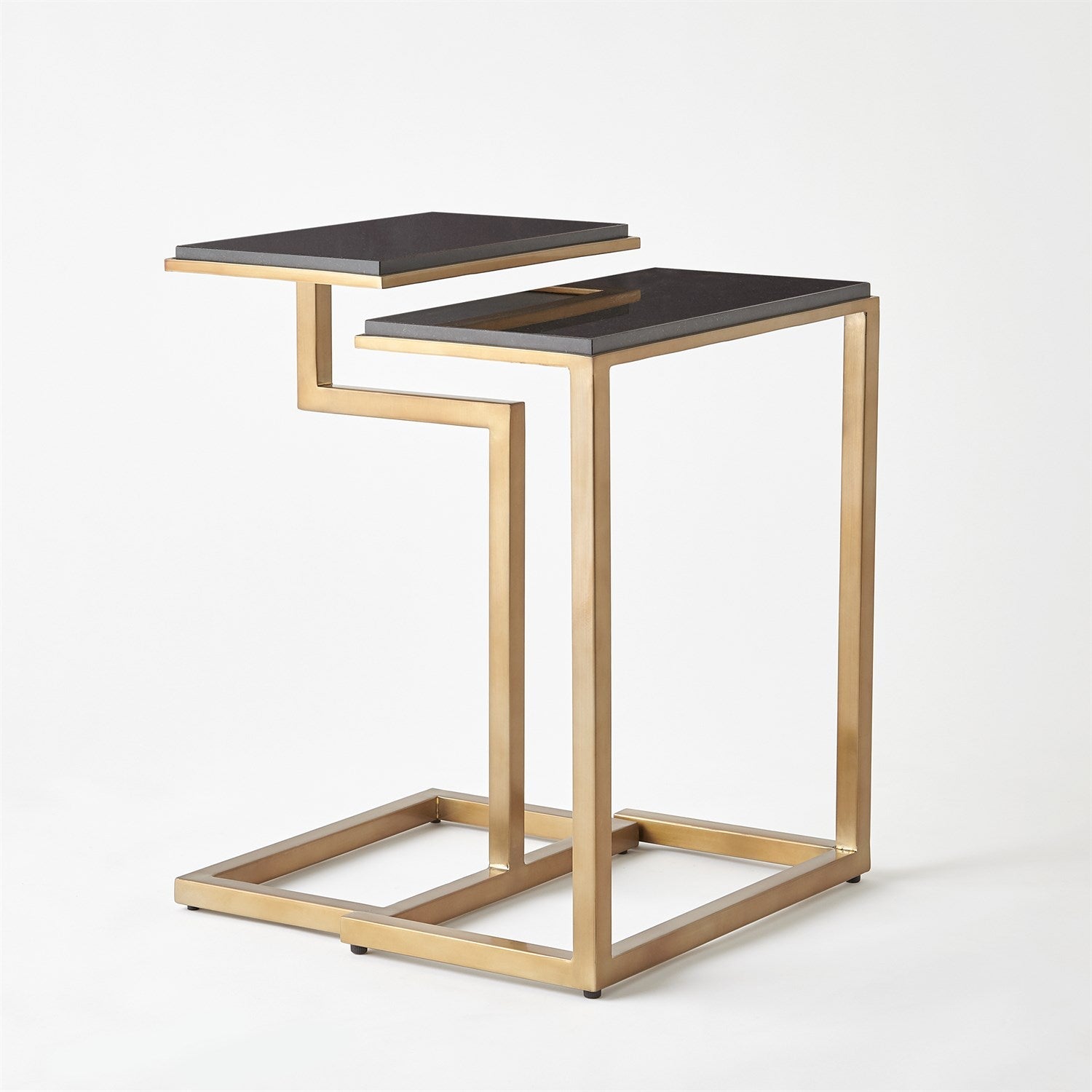 Nesting Tables - Set of 2-Global Views-GVSA-9.93169-Side TablesBrass-3-France and Son