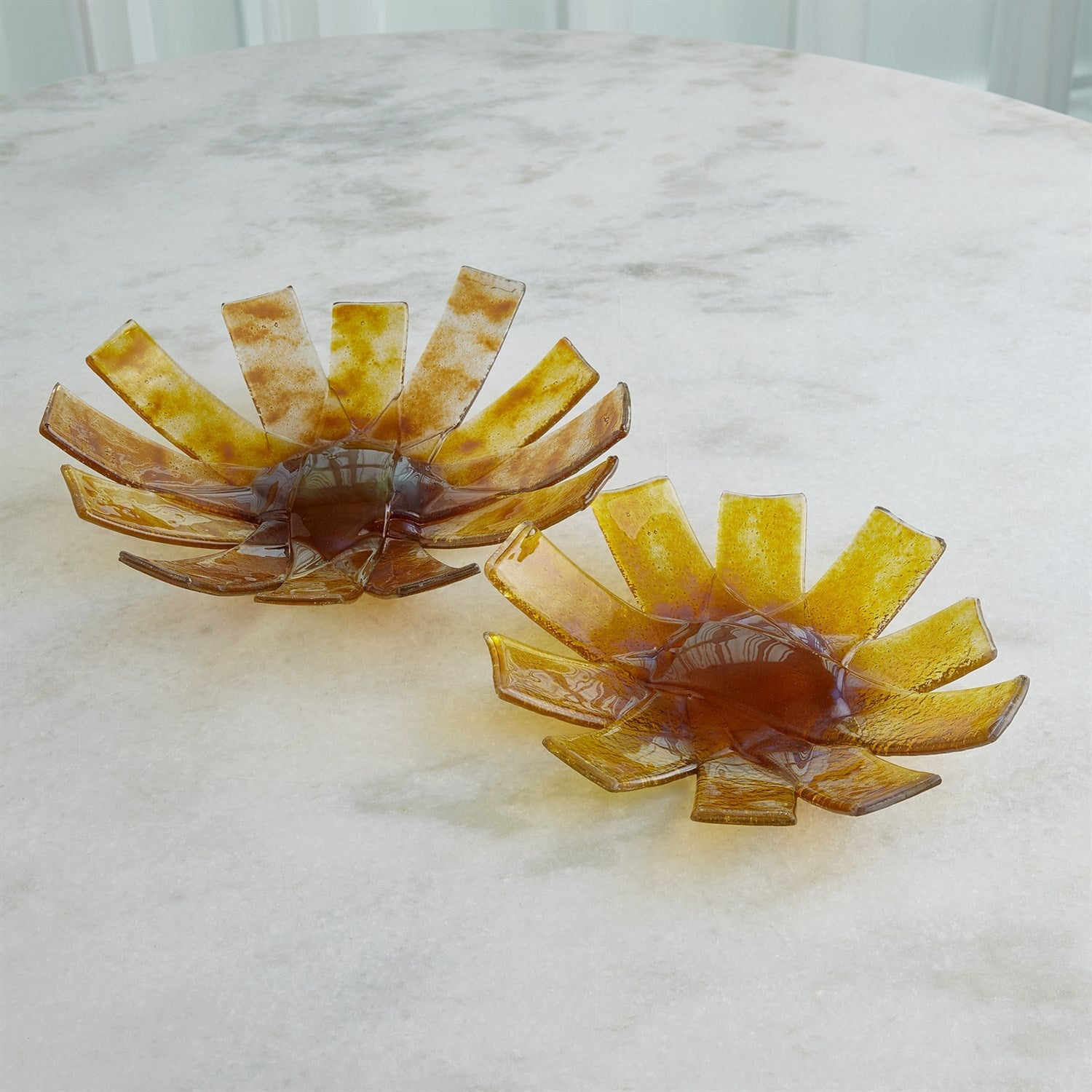 Asterisk Bowl - Amber - Large-Global Views-GVSA-7.10600-Decor-2-France and Son