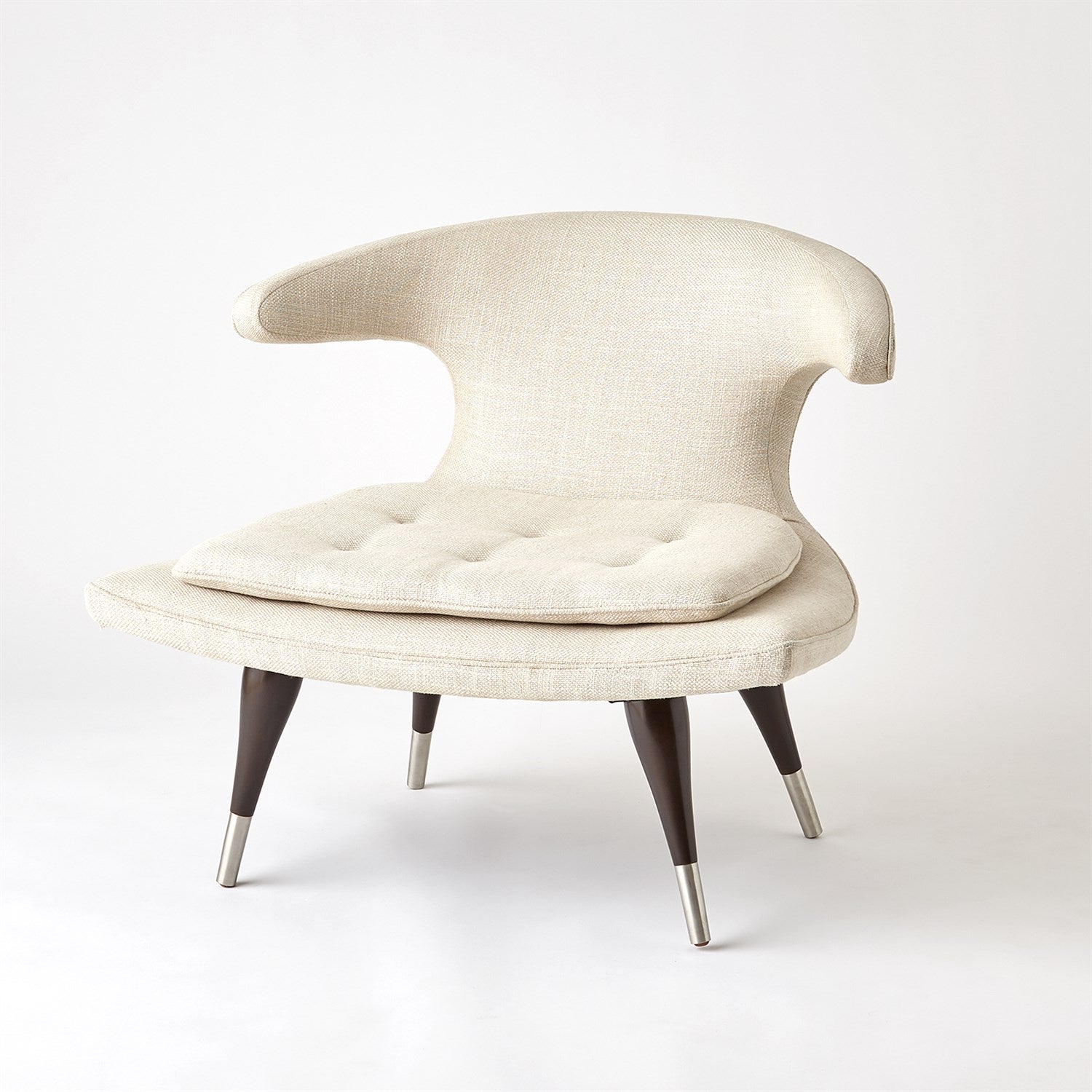 Anvil Lounge Chair - Windsor Woven-Global Views-GVSA-2509-MUSLIN-Lounge ChairsMuslin-2-France and Son