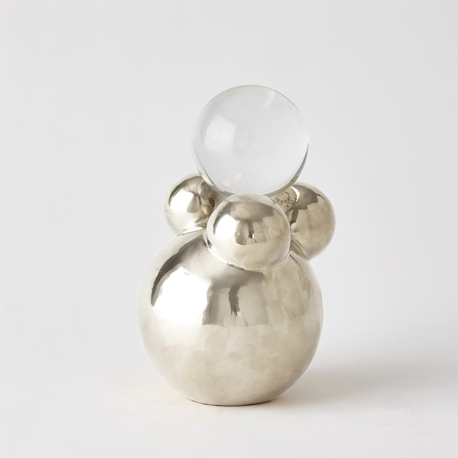 Bubble Orb Holder-Global Views-GVSA-8.83072-Decorative ObjectsNickel Crystal Sphere-Small-10-France and Son