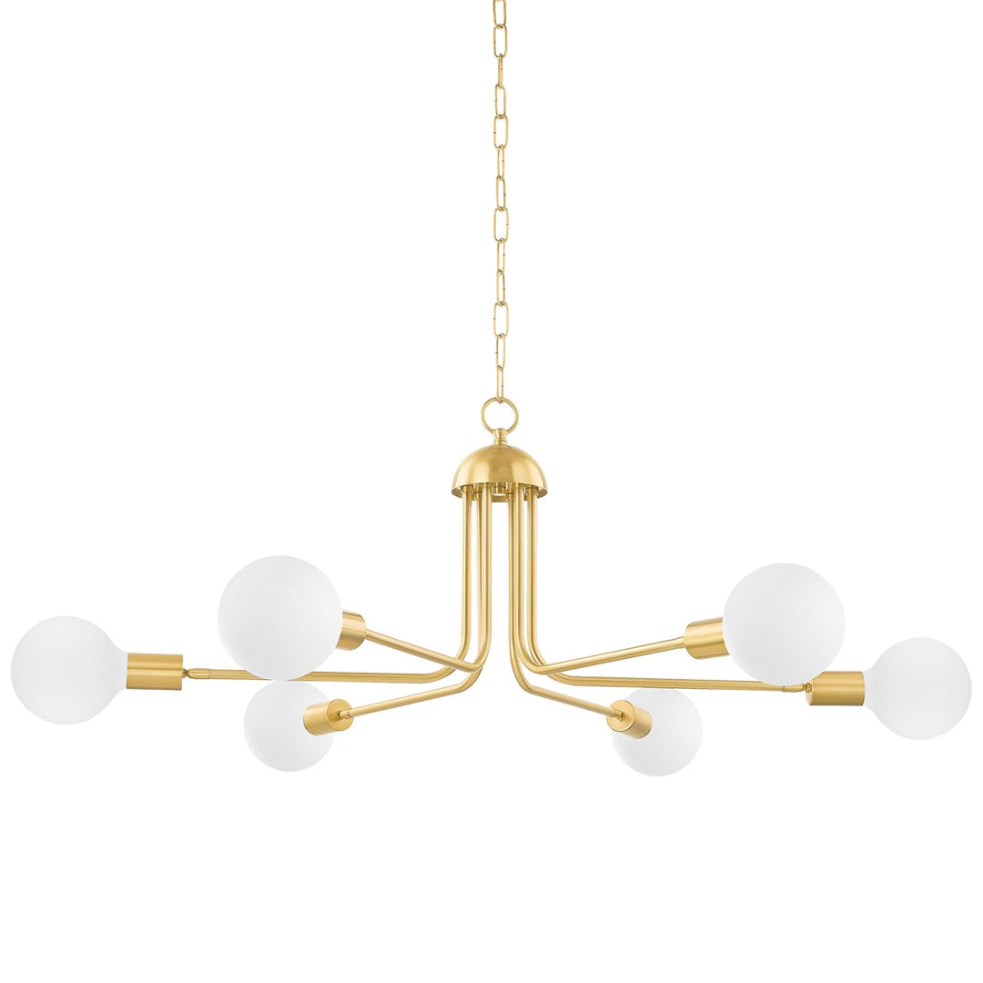 Blakely - 6 Light Chandelier-Mitzi-HVL-H774806-AGB-Chandeliers-1-France and Son