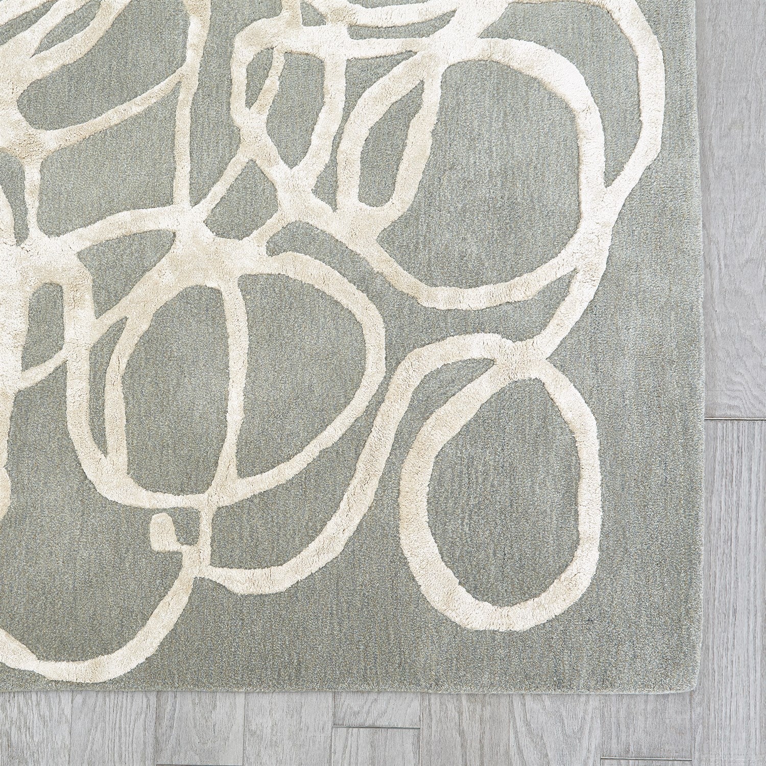 Scribble Rug-Global Views-GVSA-9.93801-RugsGrey/Ivory-8' x 10'-3-France and Son