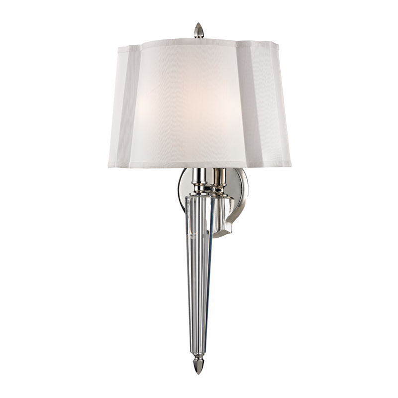 Oyster Bay 2 Light Wall Sconce-Hudson Valley-HVL-3611-PN-Wall LightingPolished Nickel-2-France and Son