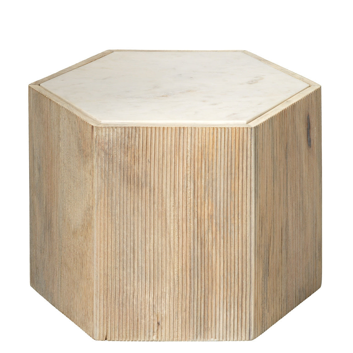 Argan Hexagon Table-Jamie Young-JAMIEYO-20ARGA-MDWH-Side Tables-1-France and Son