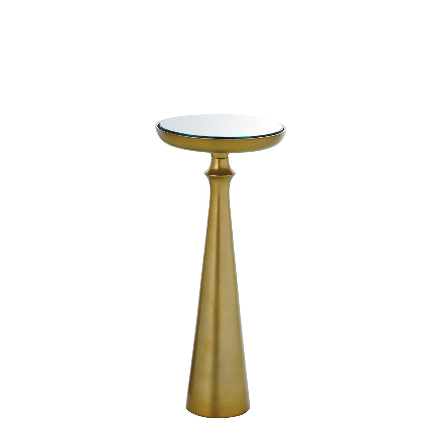 Minaret Accent Table-Global Views-GVSA-7.90767-Side TablesSmall-Satin Brass-10-France and Son