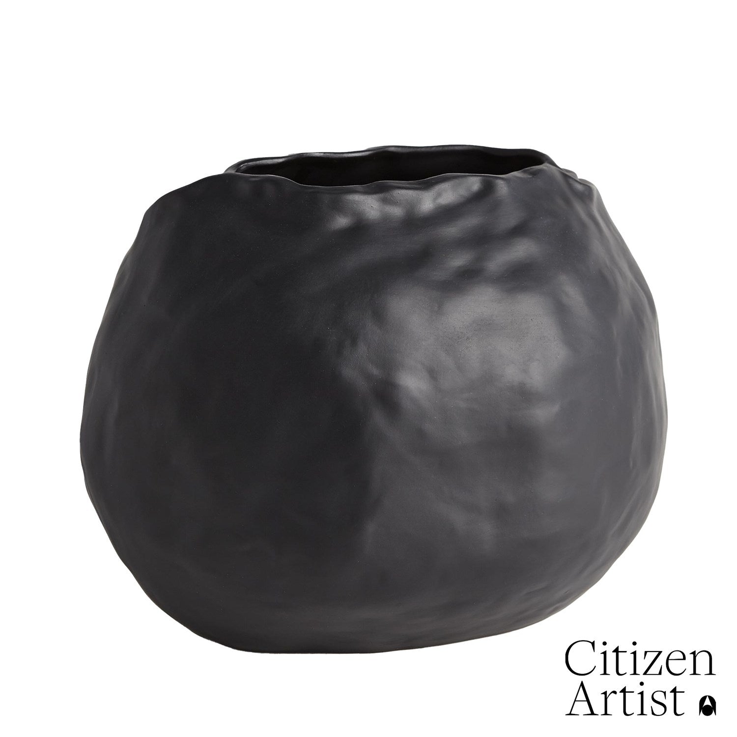 Petale Collection-Global Views-GVSA-FDS3.30005-DecorMatte Black-Vase-5-France and Son