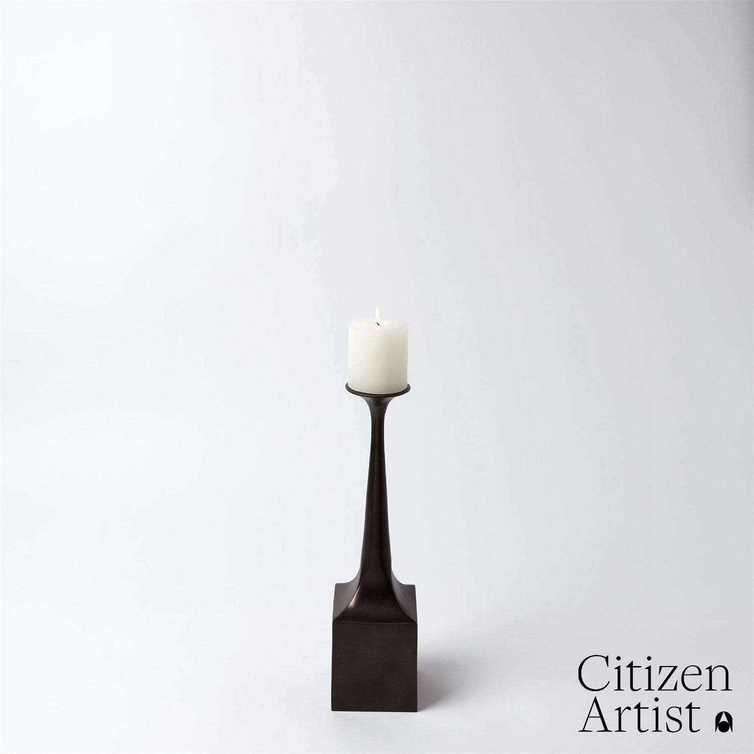 Giac C/S-Global Views-GVSA-FDS9.90046-Candle HoldersLarge-White Bronze-13-France and Son