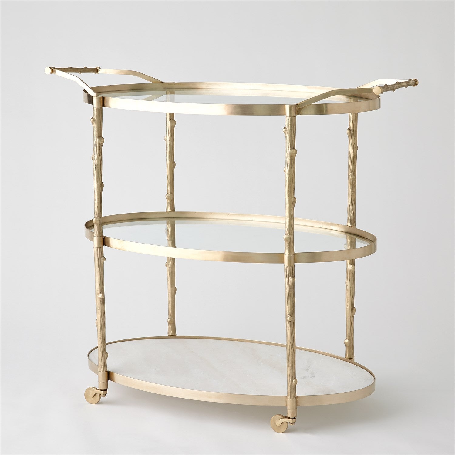 Arbor Bar Cart-Global Views-GVSA-8.82047-Bar DecorBrass-4-France and Son