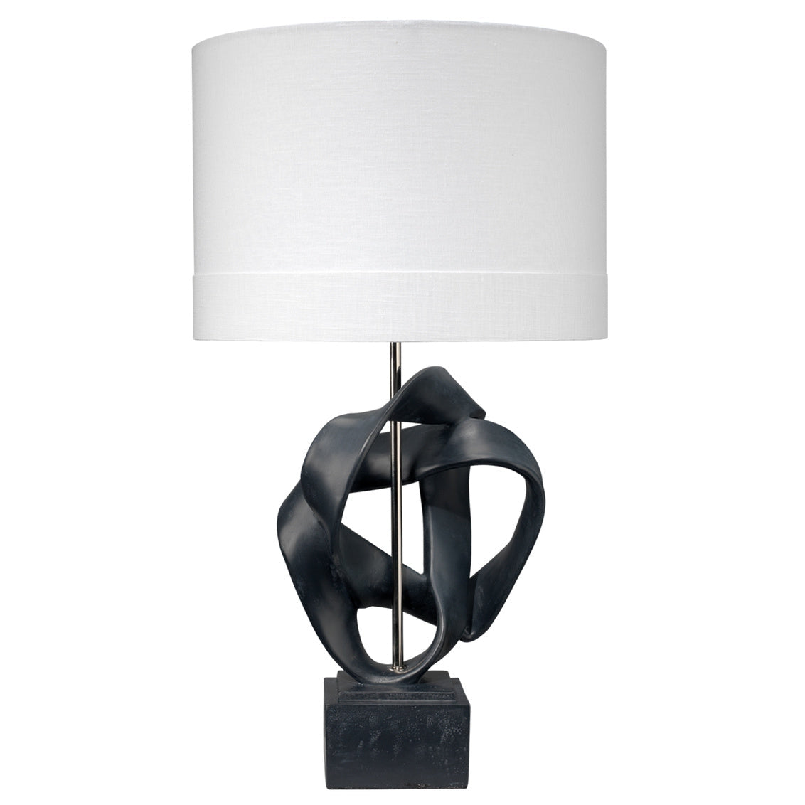 Intertwined Table Lamp-Jamie Young-JAMIEYO-9INTERTWINBK-Table LampsBlack Polyresin-1-France and Son