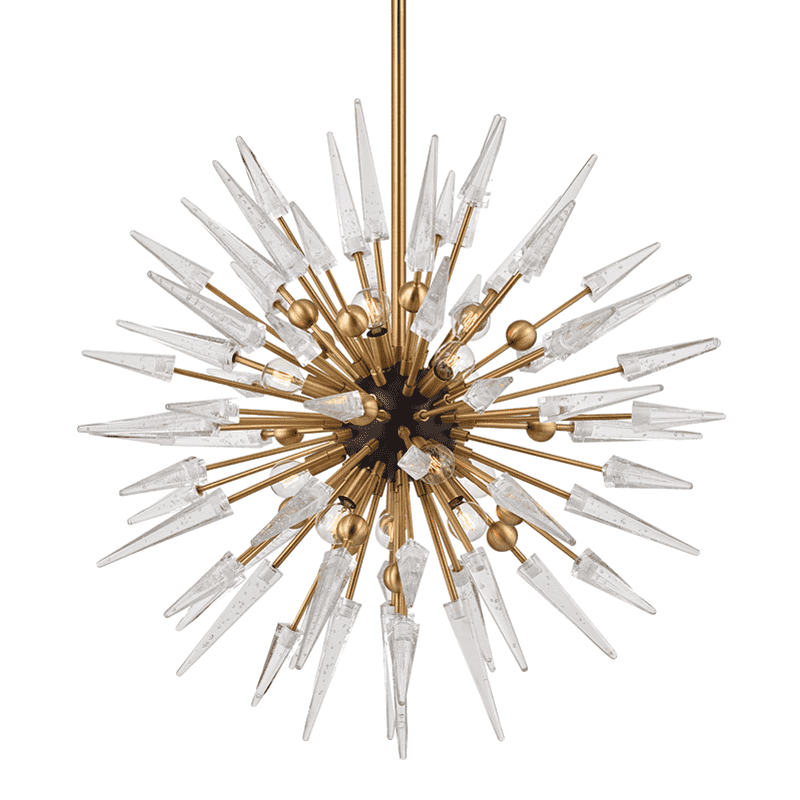 Sparta Chandelier-Hudson Valley-HVL-9032-AGB-ChandeliersAged Brass-12Lt-4-France and Son