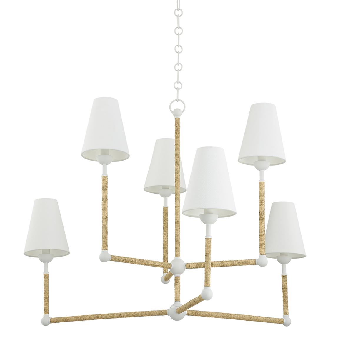 Mariana 6 Light Chandelier-Mitzi-HVL-H708806-TWH-Chandeliers-1-France and Son