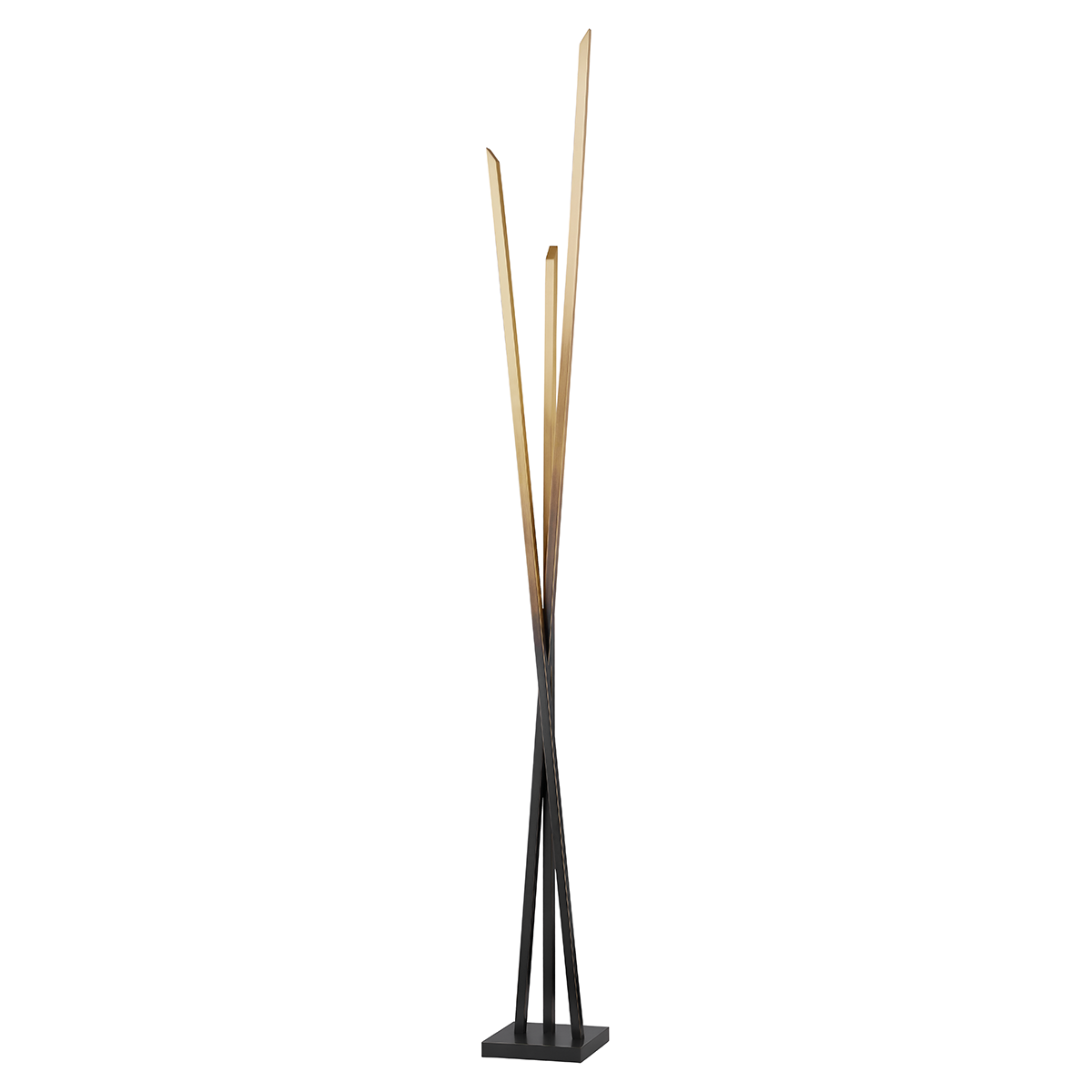 Gansevoort Led Floor Lamp Gradient Brass-Hudson Valley-HVL-L5119-GB-Floor Lamps-1-France and Son