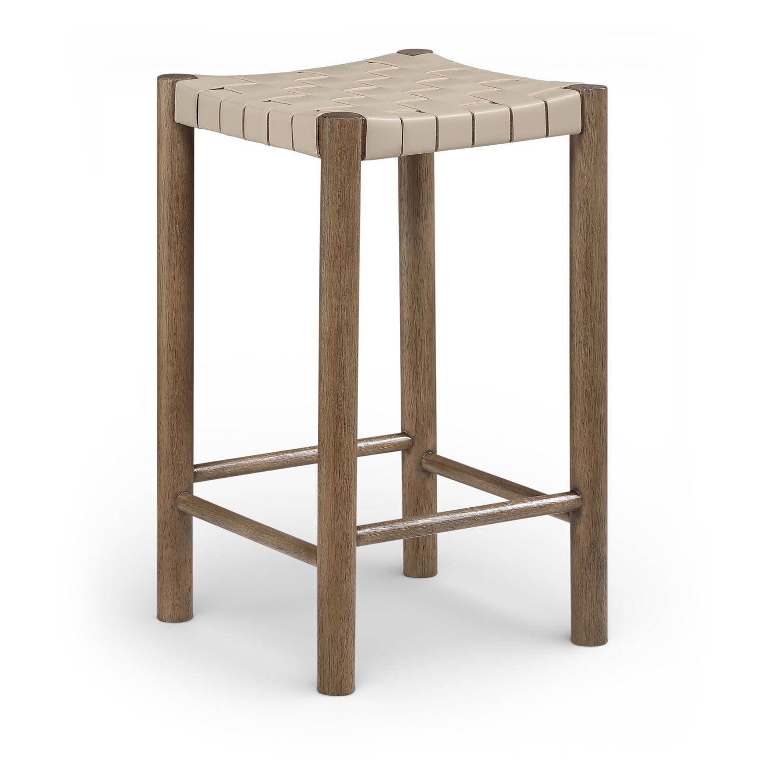 Entwine Vegan Leather Upholstered Counter Stool