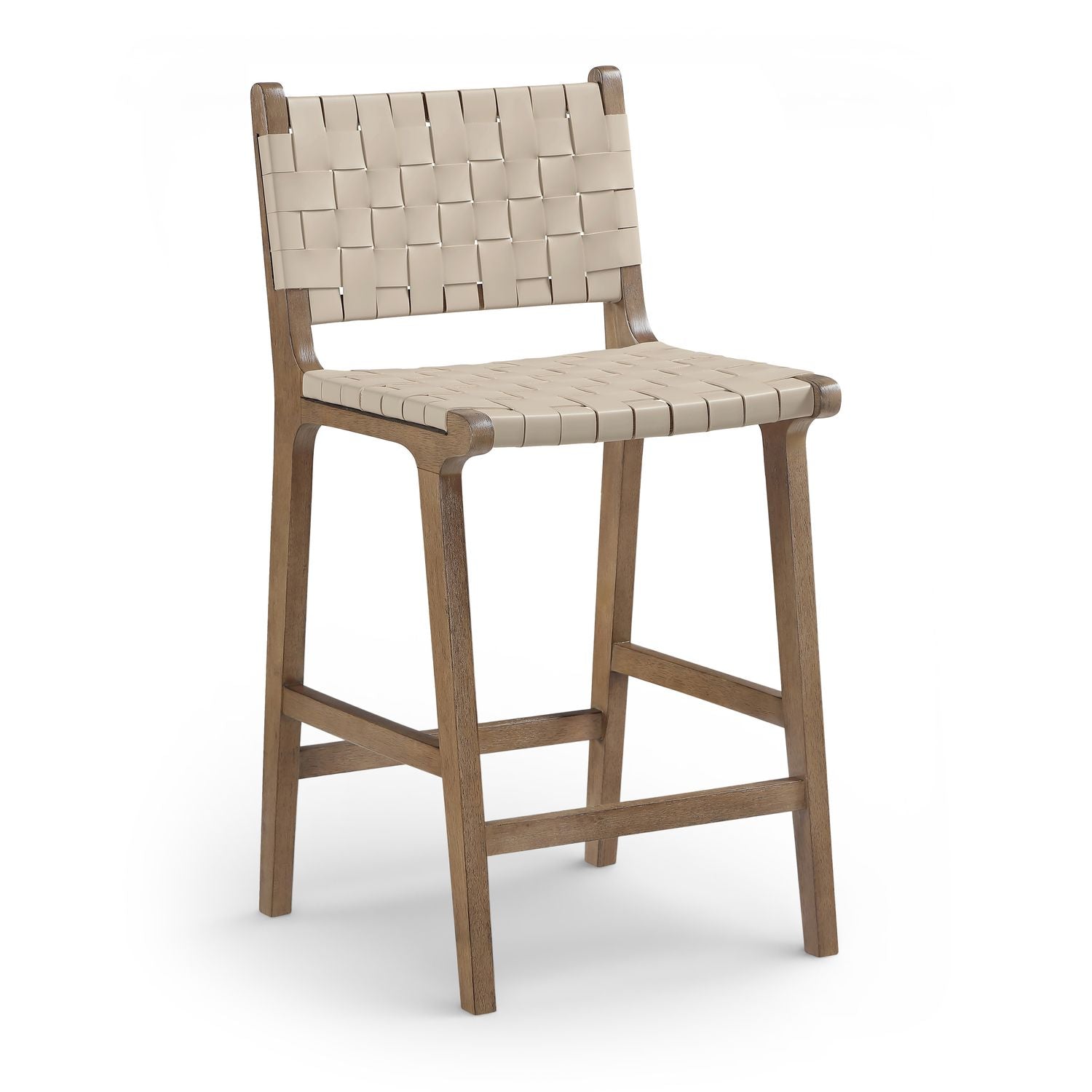 Entwine Vegan Leather Upholstered Counter Stool