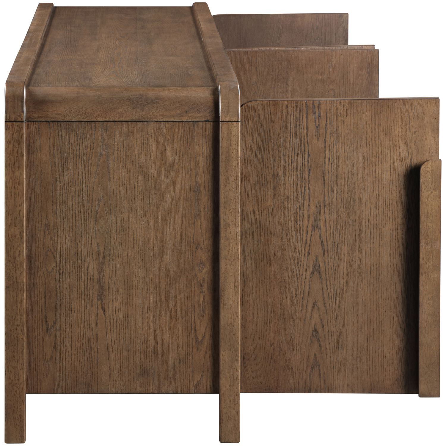Harmony Brown Oak Veneer And Solid Wood Sideboard/Buffet