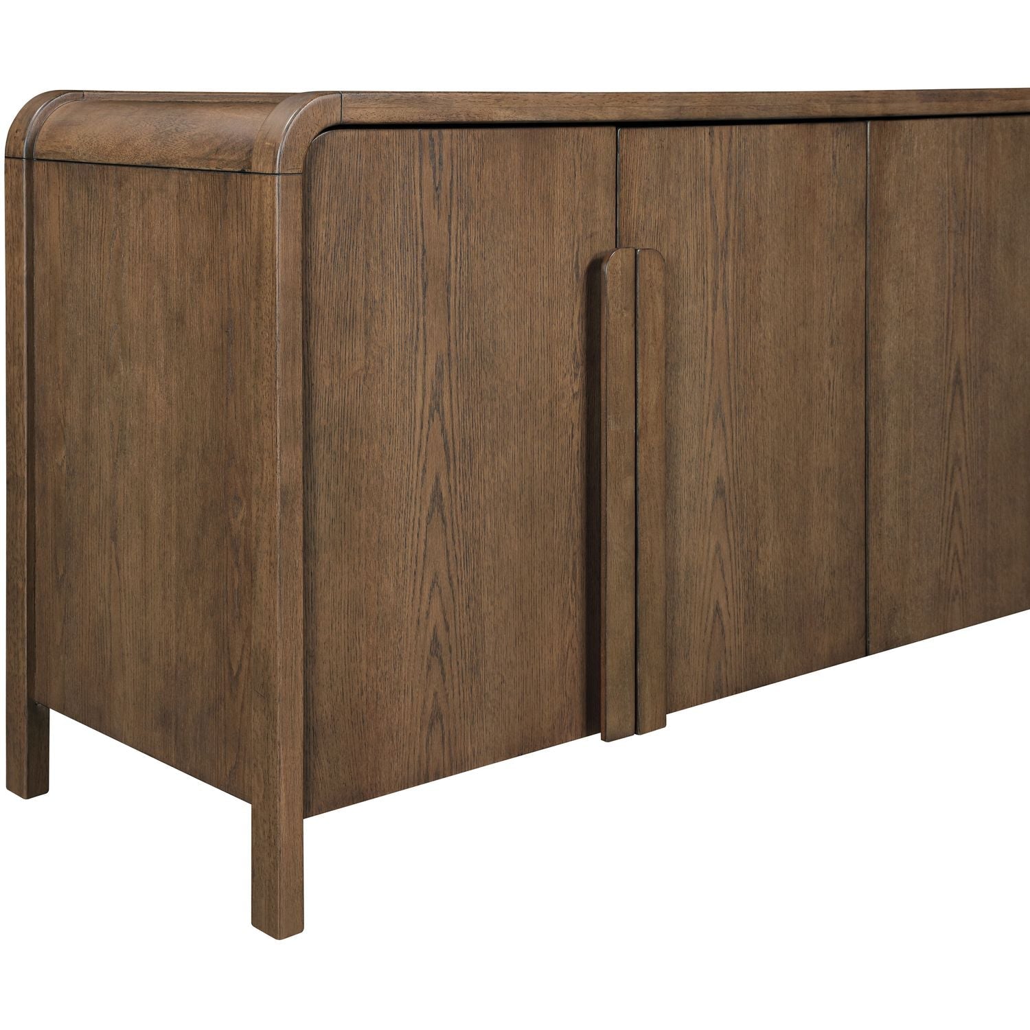 Harmony Brown Oak Veneer And Solid Wood Sideboard/Buffet