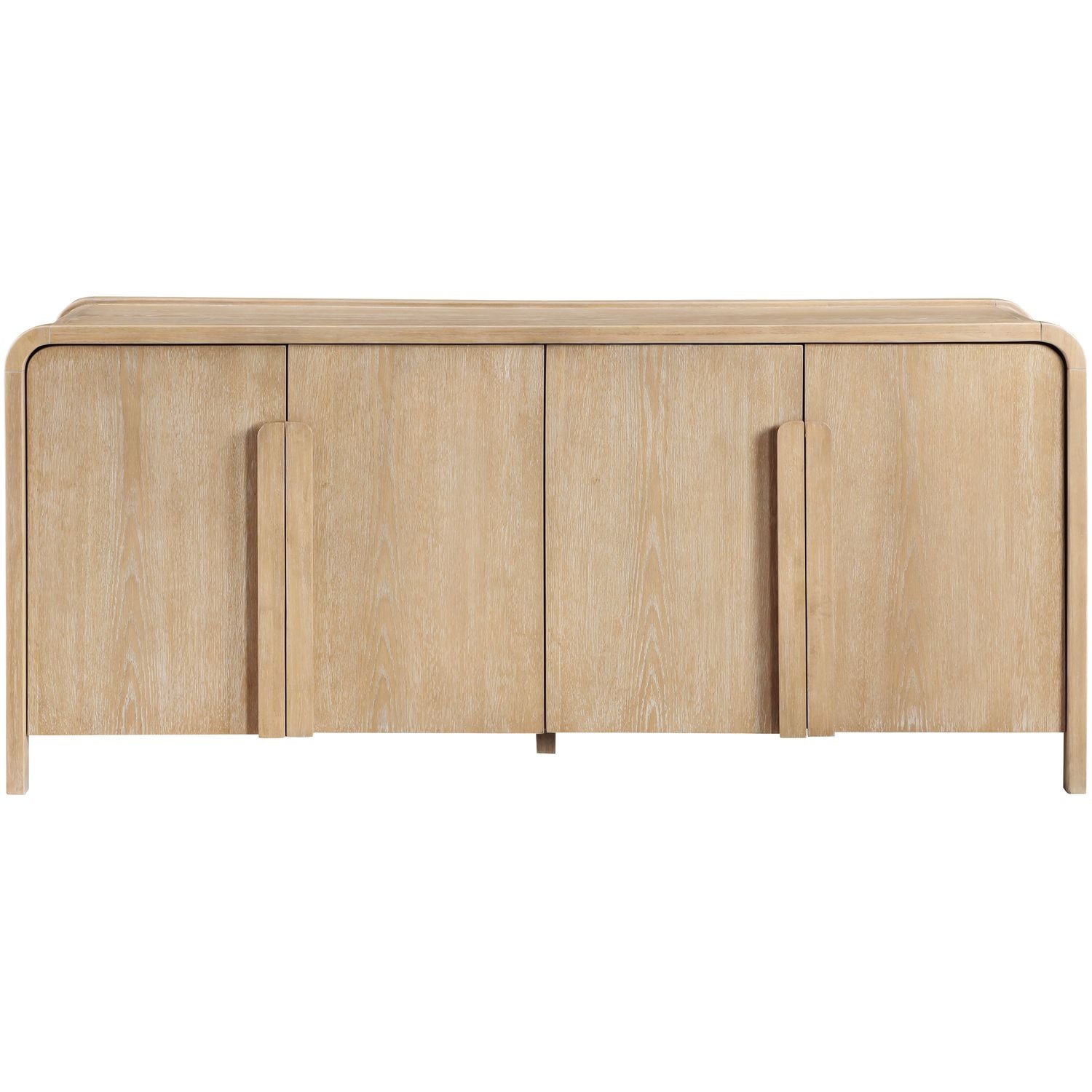Harmony Natural Oak Veneer And Solid Wood Sideboard/Buffet