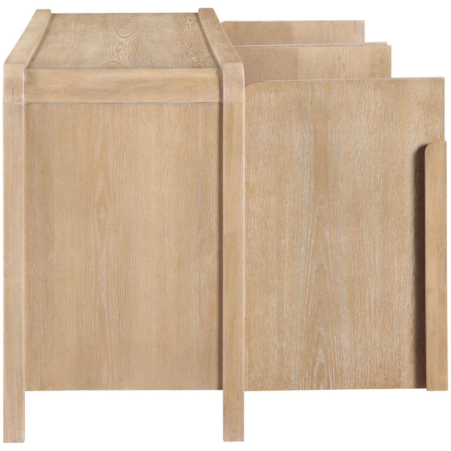 Harmony Natural Oak Veneer And Solid Wood Sideboard/Buffet