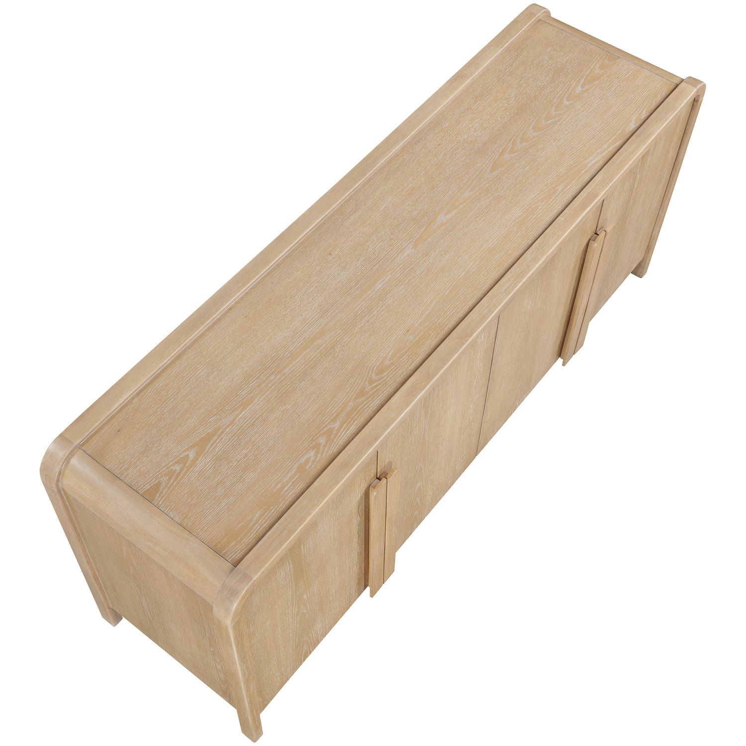 Harmony Natural Oak Veneer And Solid Wood Sideboard/Buffet