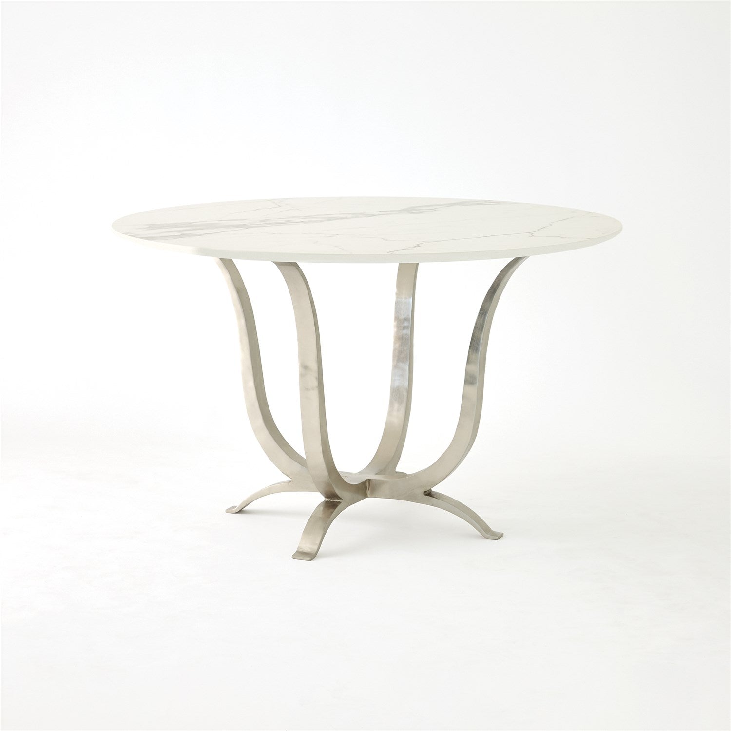 Chorda Dining Table - Round 48"-Global Views-GVSA-9.93852-Dining TablesNickel-3-France and Son