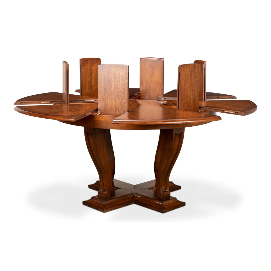 Metropolitan Jupe Dining Table - Medium-SARREID-SARREID-78-127-Dining Tables-3-France and Son