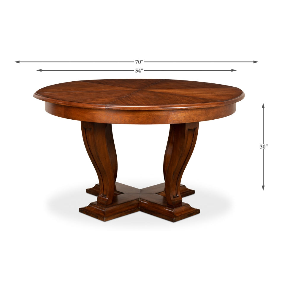 Metropolitan Jupe Dining Table - Medium-SARREID-SARREID-78-127-Dining Tables-4-France and Son