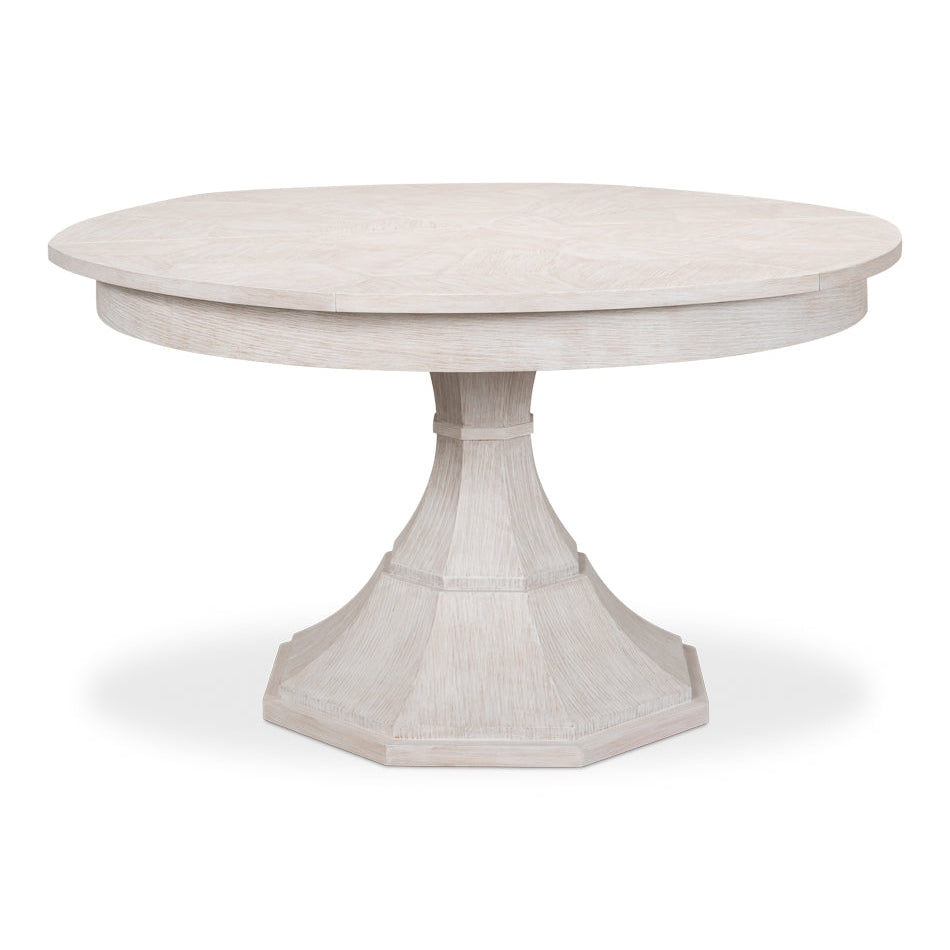 Giselle Jupe Dining Table-SARREID-SARREID-78-163-6-Dining TablesMedium-Whitewash White Finish-29-France and Son