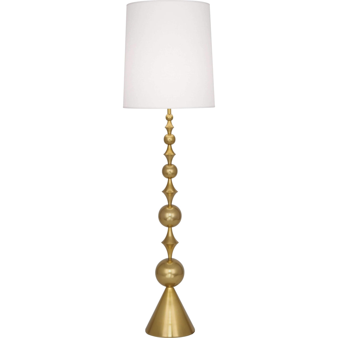 Jonathan Adler Harlequin Floor Lamp-Robert Abbey Fine Lighting-ABBEY-787-Floor LampsAntique Brass-1-France and Son
