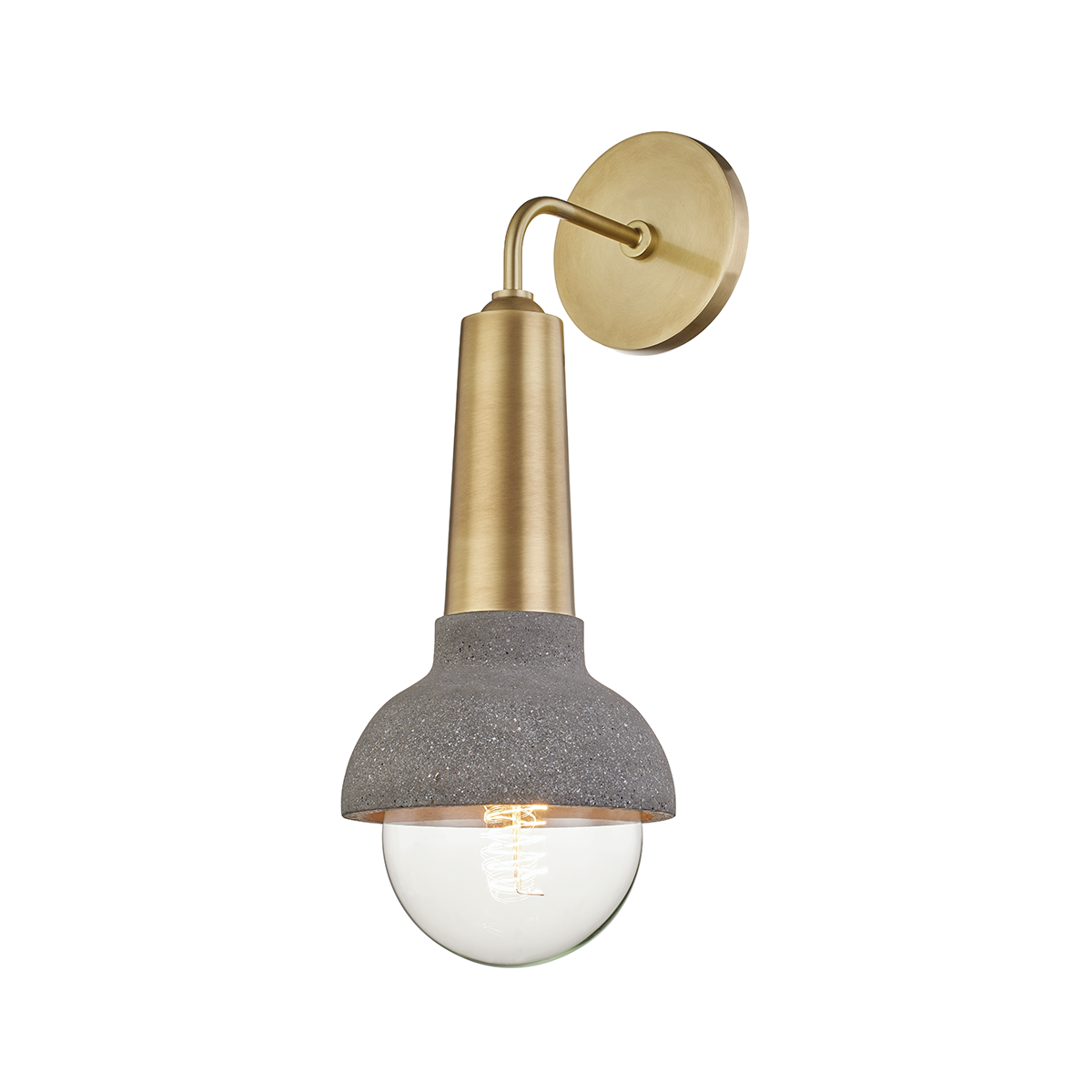 Macy 1 Light Wall Sconce-Mitzi-HVL-H304101-AGB-Outdoor Wall SconcesAged Brass-1-France and Son