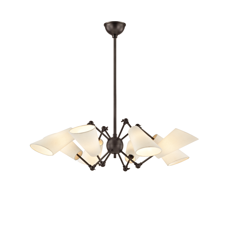 Buckingham 8 Light Chandelier-Hudson Valley-HVL-5308-OB-ChandeliersOld Bronze-3-France and Son